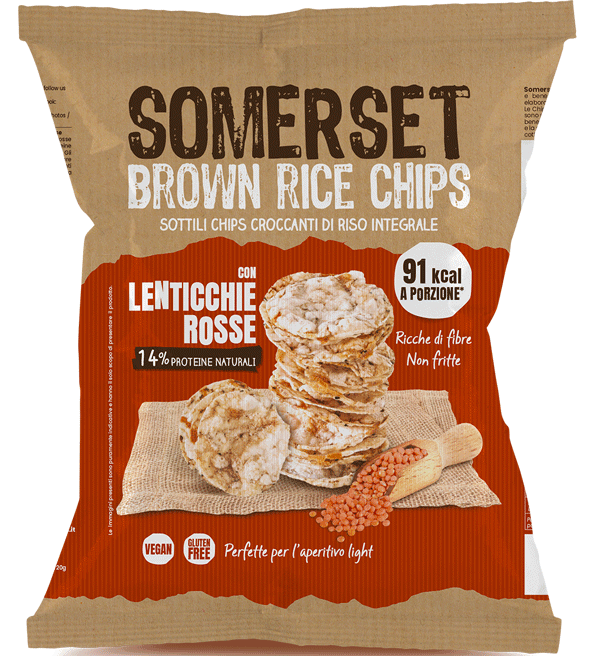 Brown Rice Chips Lenticchie Rosse
